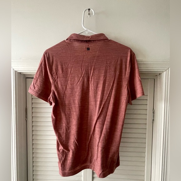 Algo Lightweight Performance Polo Shirt - Light Rust Color - Like New - Medium - Picture 2 of 6